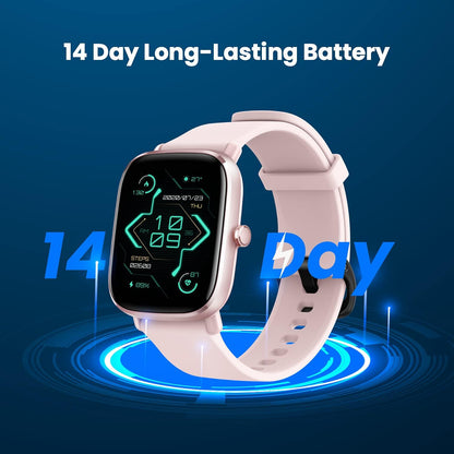 GTS 2 Mini Smart Watch for Women, Alexa Built-In, GPS,14 Days Battery Life, Fitness Tracker with 70+ Sports Modes, Blood Oxygen Heart Rate Monitor, 1.55" AMOLED Screen, 5 ATM Waterproof-Pink